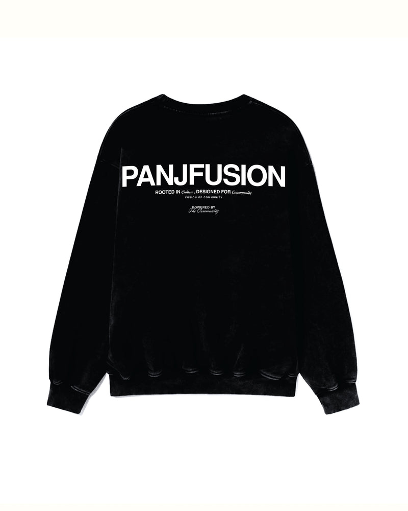 THE COMMUNITY SLIT FADED OVERSIZED SWEATSHIRT