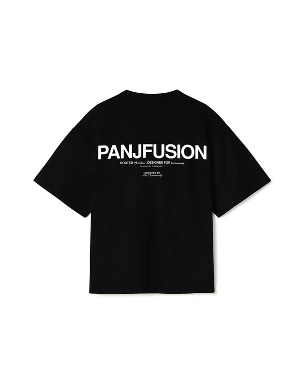 THE COMMUNITY BLACK OVERSIZED T-SHIRT