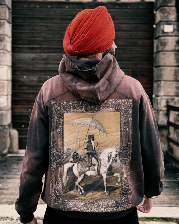 SHER E PANJAB OVERSIZED SUN FADED HOODIE