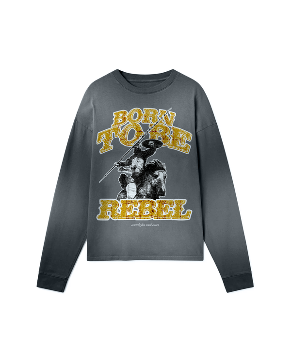 BORN TO BE REBEL OVERSIZED LONG SLEEVE