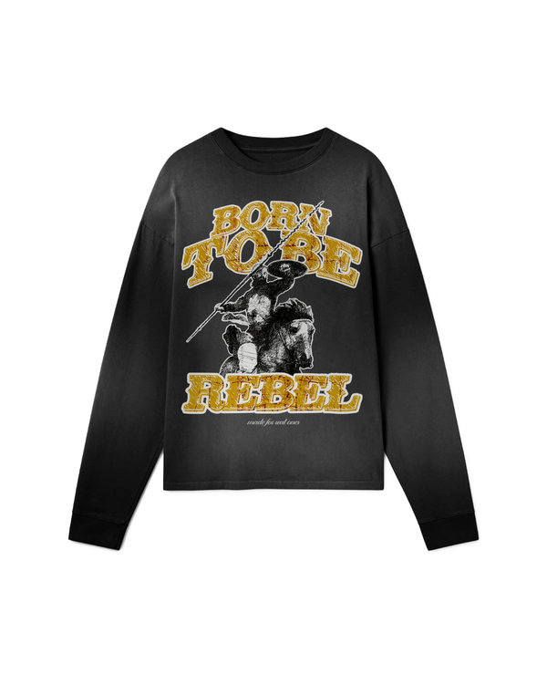BORN TO BE REBEL OVERSIZED LONG SLEEVE