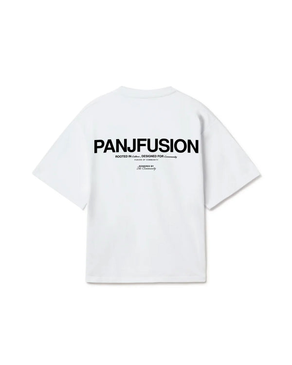 THE COMMUNITY WHITE OVERSIZED T-SHIRT